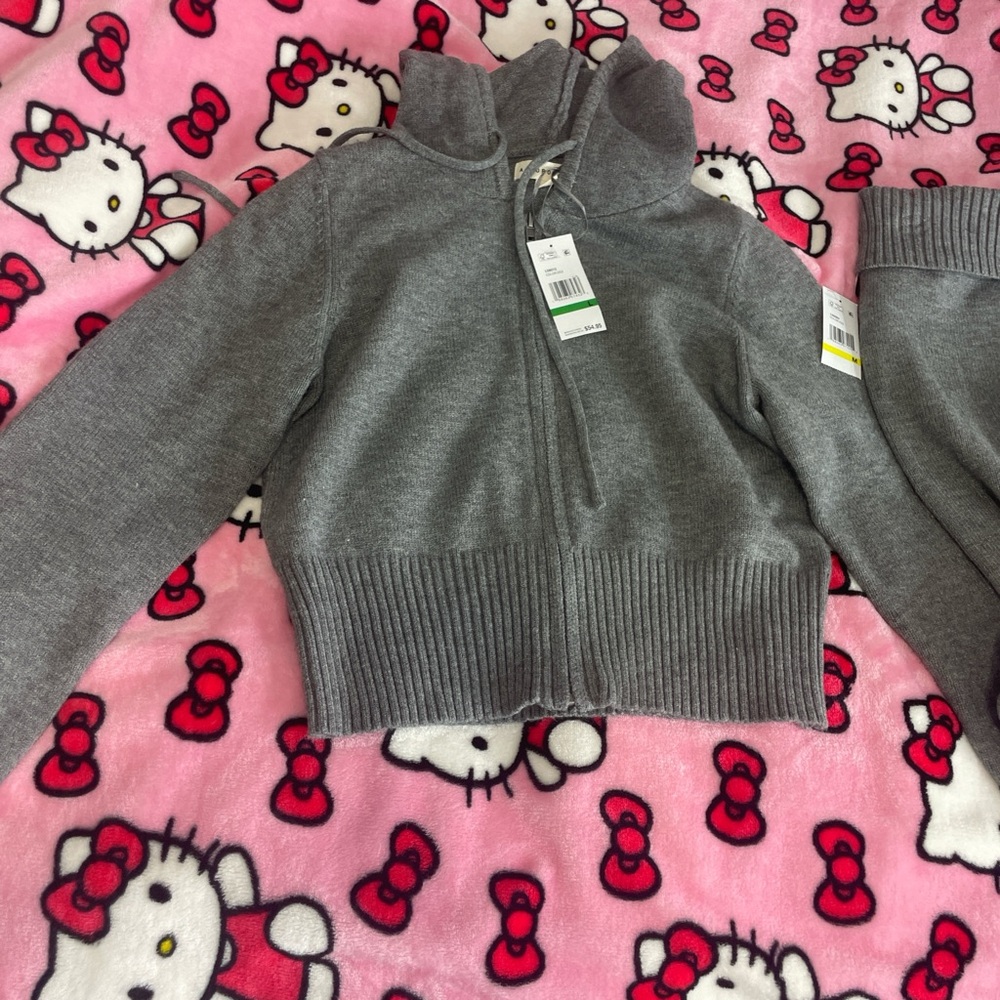 Gray Kids' Zip-Up Hoodie